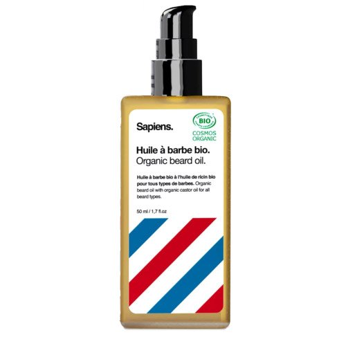 SAPIENS Huile à barbe BIO - Frais & Boisé 3760290421219